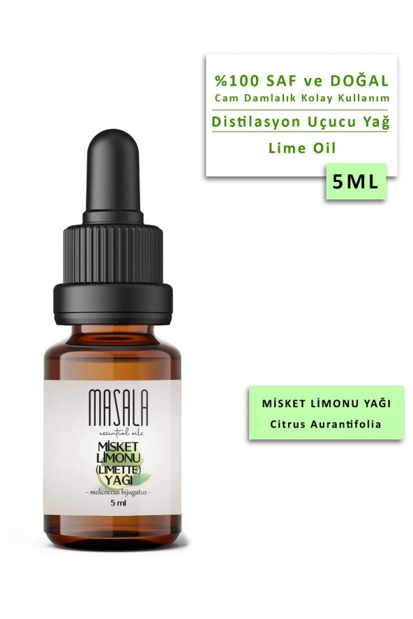 Masala Misket Limonu Yağı 5 ml - (Lime Essential Oil) ürün görseli 1