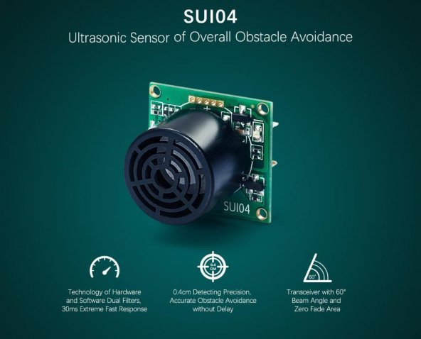 Su04 Ultrasonic Mesafe Sensörü Radiolink -Suı04 Radiolink ürün görseli 1