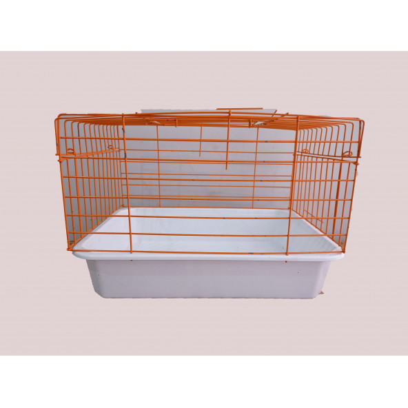 Kemirgen Kafesi Turuncu Renk (Tavşan Guineapig) Büyük Boy ürün görseli 1
