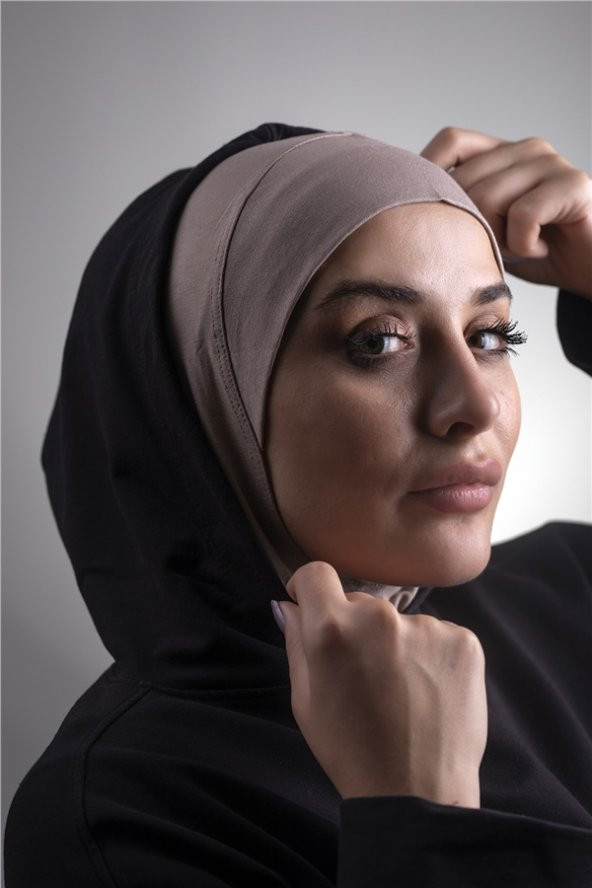 Vizon Pratik Hazır Geçmeli Bone Viskon Kumaş Hijab Spor 2106_10 ürün görseli 1