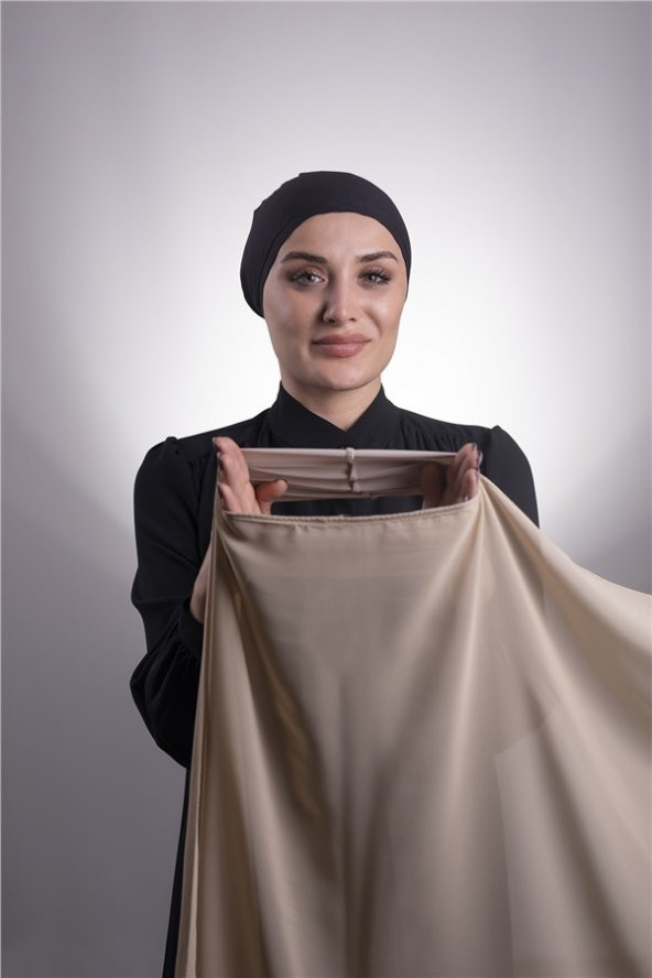 Yavru Ağzı Pratik Hazır Geçmeli Şal Şifon Boru Boneli 3001_35 ürün görseli 1