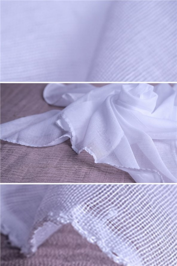 Beyaz 90x90 cm İç Tülbent Pamuklu 1007B_42 ürün görseli 1