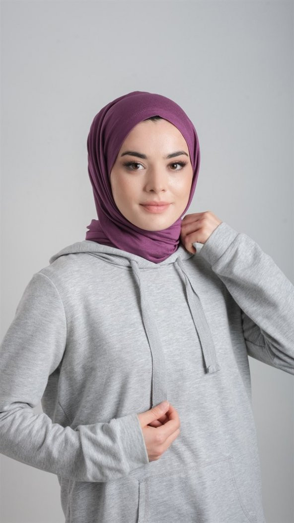 Mürdüm Pratik Hazır Geçmeli Şal Viskon Kumaş Penye Şal 2108_07 ürün görseli 1