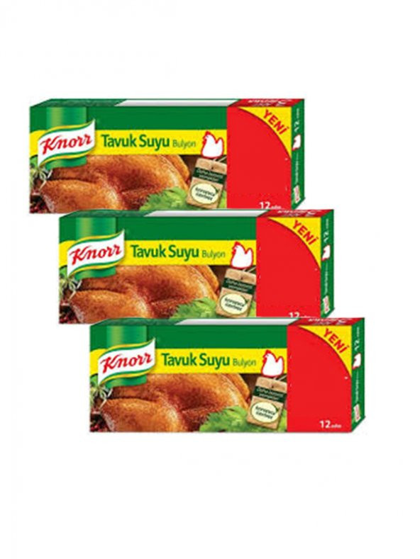Tavuk Suyu Bulyon (12 Adet), 3 paket ürün görseli 1