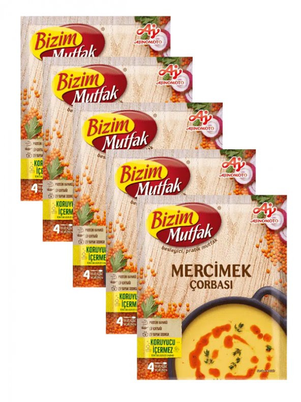 MERCİMEK ÇORBA SETİ, 5x65 gr ürün görseli 1