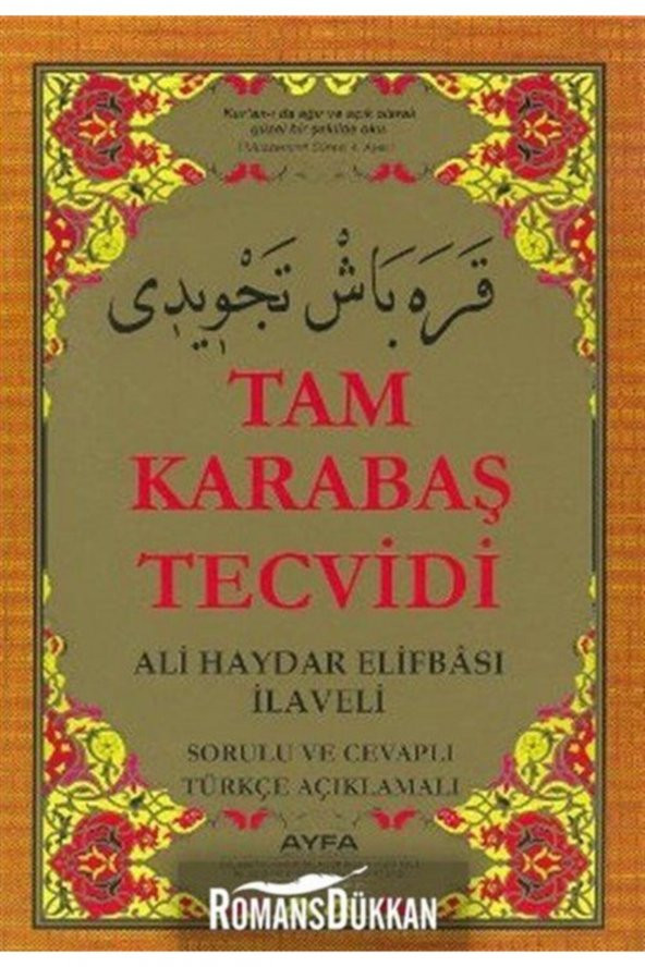 Kuran I Kerim Elifbası Tam Karabaş Tevcidi İlaveli Orta Boy Kod 046 ürün görseli 1