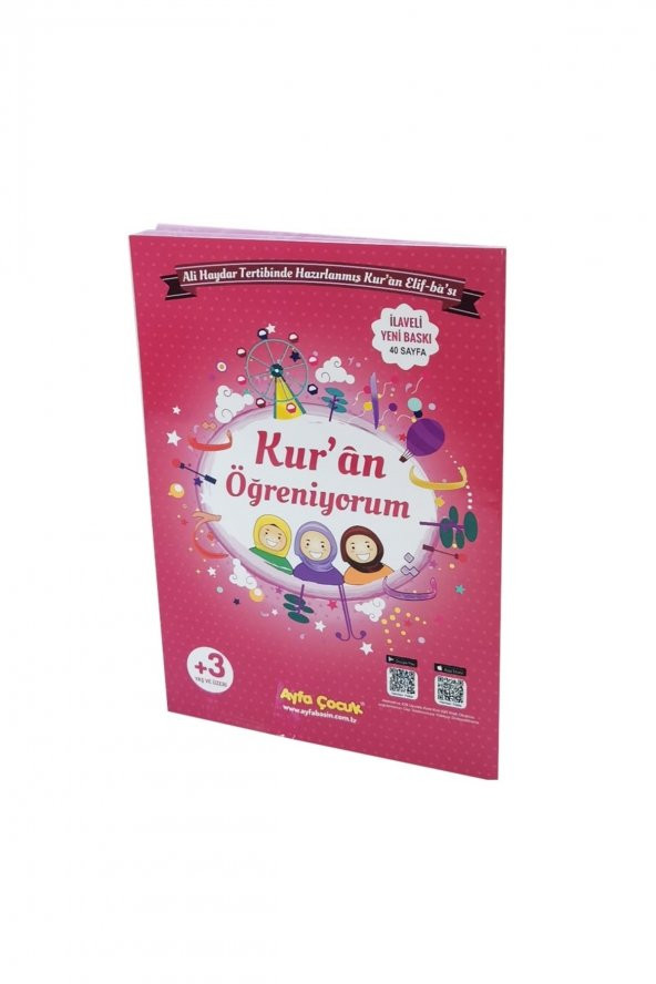 Kuran Öğreniyorum (ayfa 161p, Orta Boy, Pembe, Tecvidli)/ ürün görseli 1