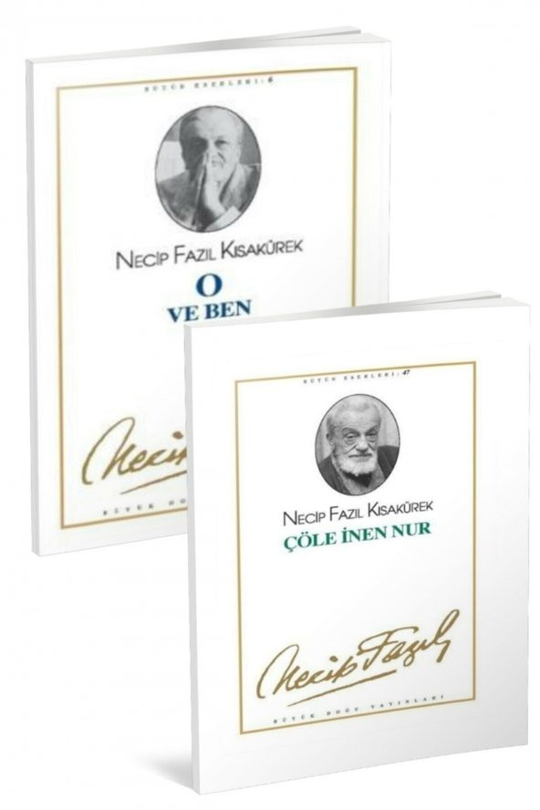 Necip Fazıl Kısakürek Ten Peygamber Efendimize Çöle Inen Nur - O Ve Ben 2 Kitaplık Set ürün görseli 1