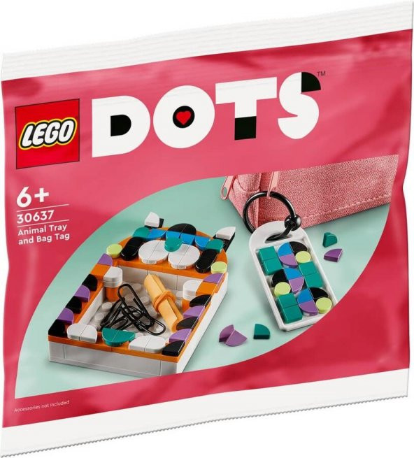 LEGO Dots 30637 Animal Tray and Bag Tag ürün görseli 1