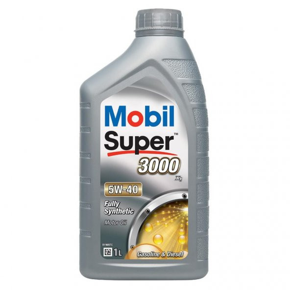 Mobil Super 3000 5W-40 1 Lt Tam Sentetik Motor Yağı ürün görseli 1