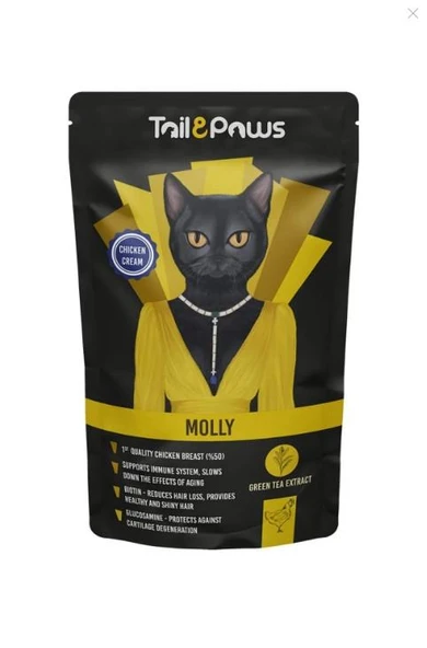 Tail Paws Molly Tavuklu Kedi Yaş Mama 80 Gr ürün görseli 1