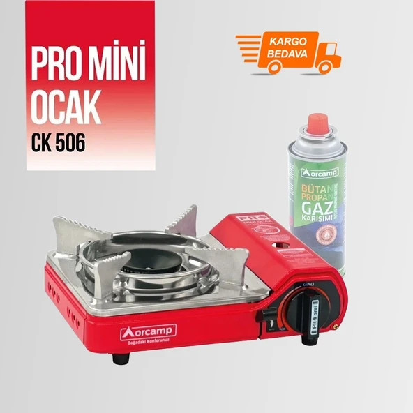 CK-506 Orcamp Mini Tekli Kamp Ocak Çantalı Gaz Stop Emniyetli ürün görseli 1