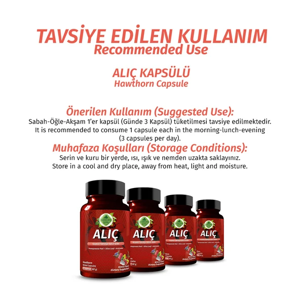 Alıç Kapsül (HAWTHORN CAPSULE) 60 Adet - Resim 3