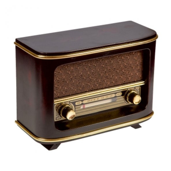 Radyo nostaljik+Pil+Adaptör ürün görseli 1