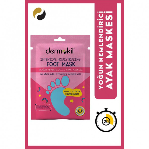 DERMOKİL Yoğun Nemlendirici Ayak Maskesi 30 ml ürün görseli 1