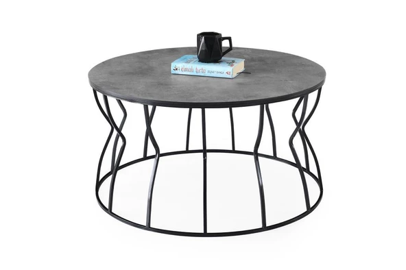 Lale Metal Orta Sehpa 80x43cm - Resim 5