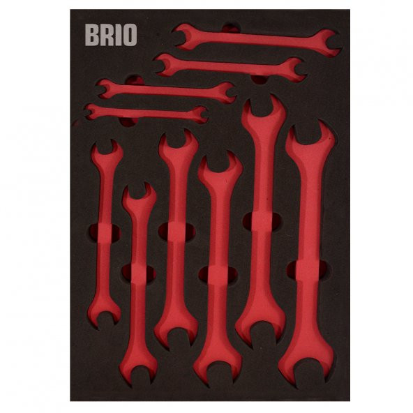 Brio Anahtar İki Ağız Set 10 Parça 6X7-24X27 B Line Sünger Yatak Boş ürün görseli 1