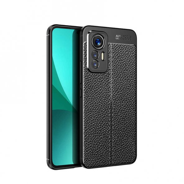 Xiaomi Mi 12 Lite Kılıf Focus Deri Görünümlü Kamera Korumalı Silikon Kılıf ürün görseli 1