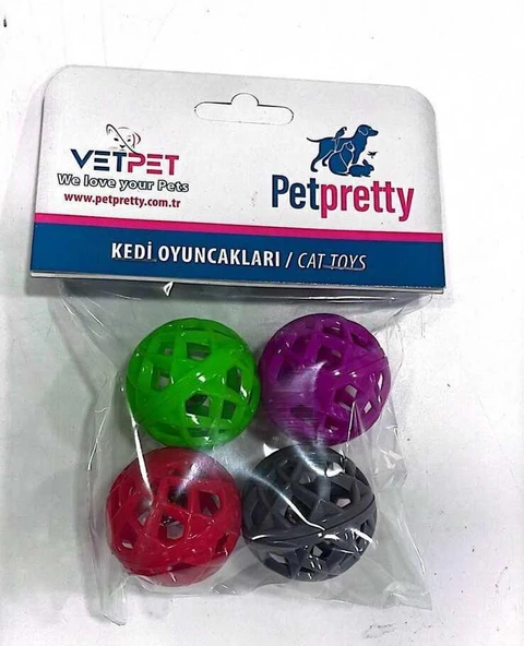 Cat Toys Kedi Oyun Topu 4'lü ürün görseli 1