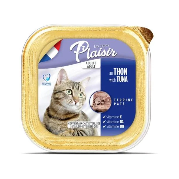 Plaisir Pate Ezme Tuna Balıklı Kedi Konservesi 100 Gr ürün görseli 1