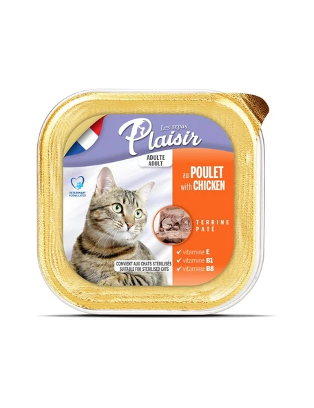 Plaisir Pate Ezme Tavuklu Kedi Konservesi 100 Gr ürün görseli 1