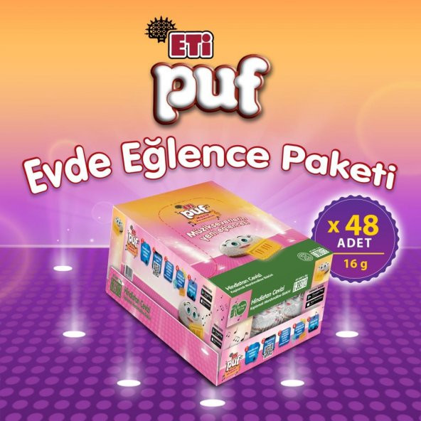 Eti Puf Hindistan Cevizli 16 g x 48 Adet ürün görseli 1