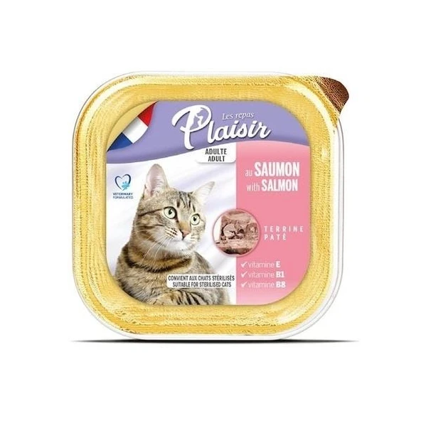Plaisir Pate Ezme Somonlu Kedi Konservesi 100 Gr ürün görseli 1