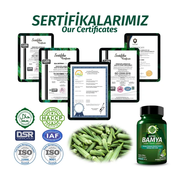 Bamya Kapsül (Okra Capsule)  60 Adet - Resim 5