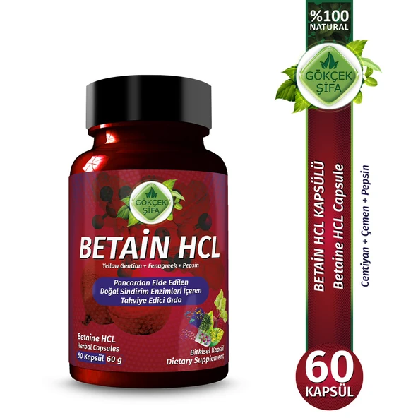 Betain HCL Kapsül (Betaine HCL Capsule) ürün görseli 1