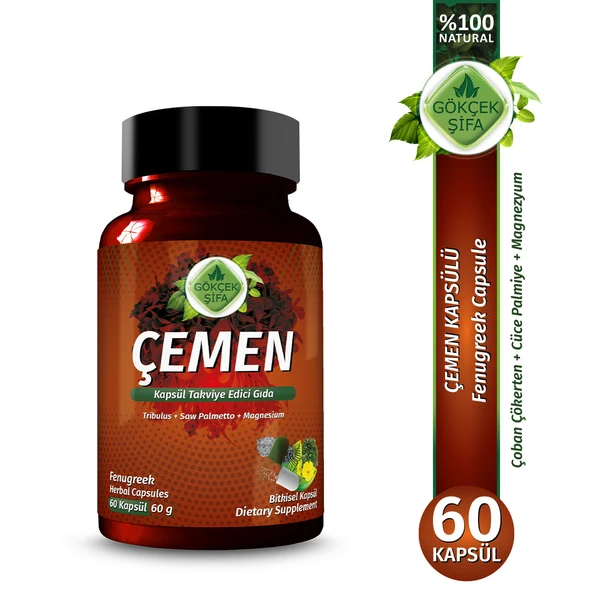 Çemen Kapsül (FENUGREEK CAPSULE) 60 Adet ürün görseli 1