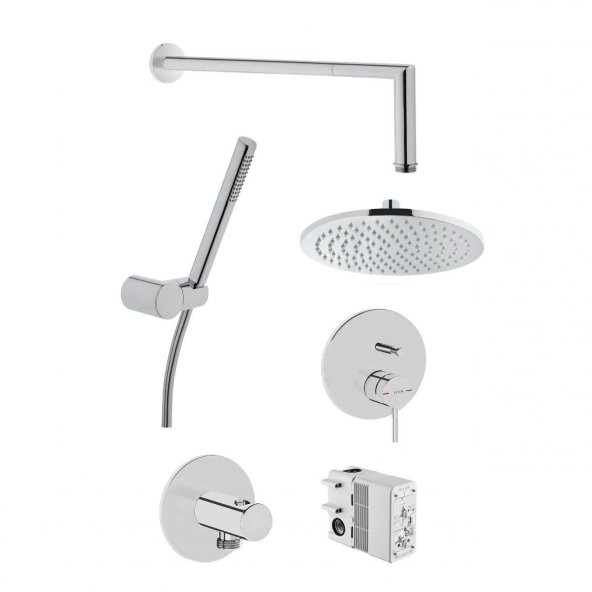 VitrA Origin Krom Ankastre Tepe Banyo Duş Seti ürün görseli 1
