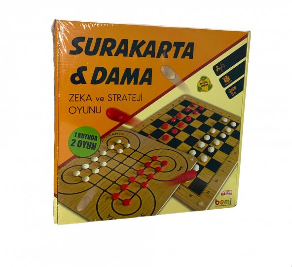 Bemi Oyuncak Surakarta ve Dama Premium ürün görseli 1