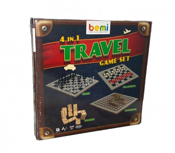 Bemi travel game set 4 in 1 - (4 lü oyun seti) - yeni ürün görseli 1