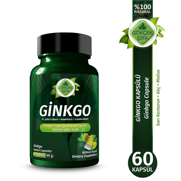 Ginkgo Kapsül (Ginkgo Biloba Capsule )60 Adet ürün görseli 1