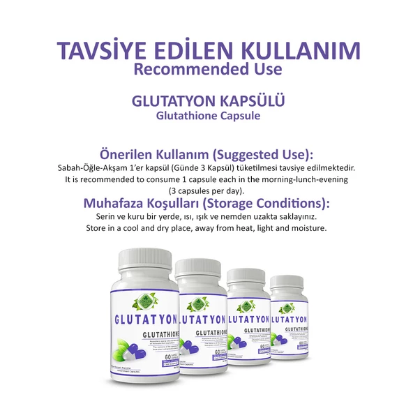 Glutatyon Kapsül (GLUTATHİONE CAPSULE) 60 adet - Resim 4