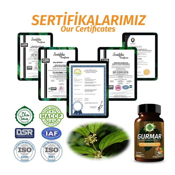 Gurmar Kapsül (Gymnema Capsule) 60 Adet - Resim 5