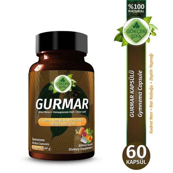 Gurmar Kapsül (Gymnema Capsule) 60 Adet ürün görseli 1