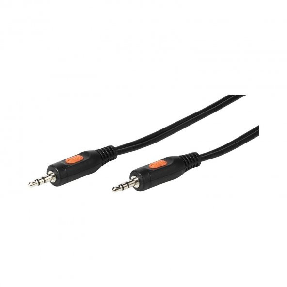 Vıvanco 41044 5/10-N 2X3,5 Jack 1,5M Aux Ses Kablosu Siyah VIV-41044 ürün görseli 1