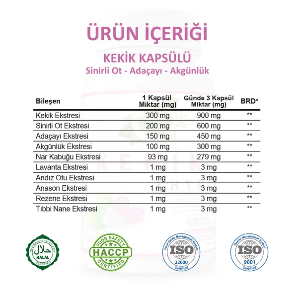 Kekik Kapsül (THYME CAPSULE) 60 Adet - Resim 3