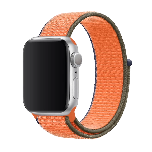 E2M APPLE WATCH 42-44MM KRD-03 HASIR SPOR TURUNCU KORDON ürün görseli 1