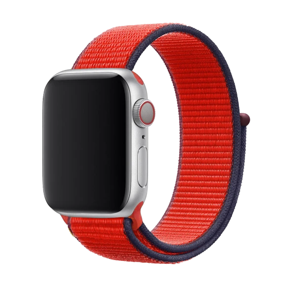 E2M APPLE WATCH 42-44MM KRD-03 HASIR SPOR KIRMIZI KORDON ürün görseli 1