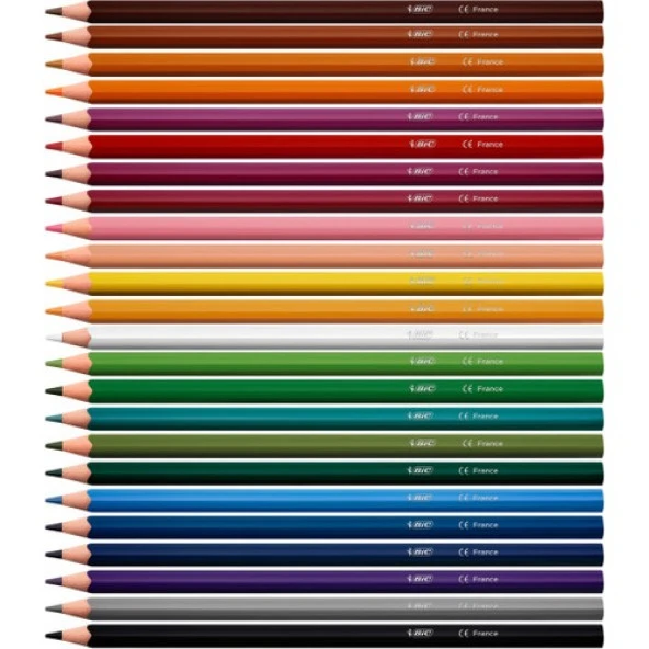 Bic Color Up Intensity Üçgen Kuru Boya 24 Renk ürün görseli 1
