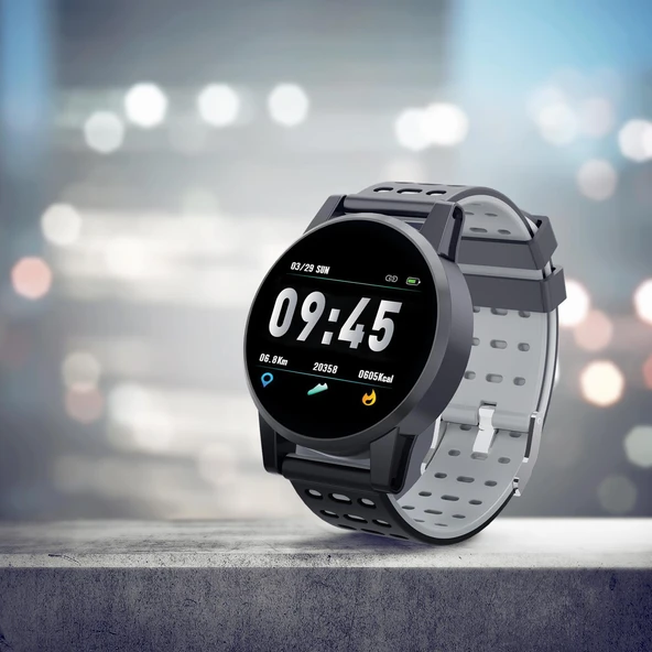 Polosmart PSSW06 Smart Round Akıllı Saat Siyah - Resim 6
