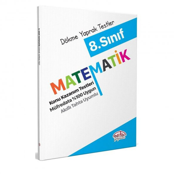 Editör 8. Sınıf Matematik Konu Kazanım Testleri - Resim 3
