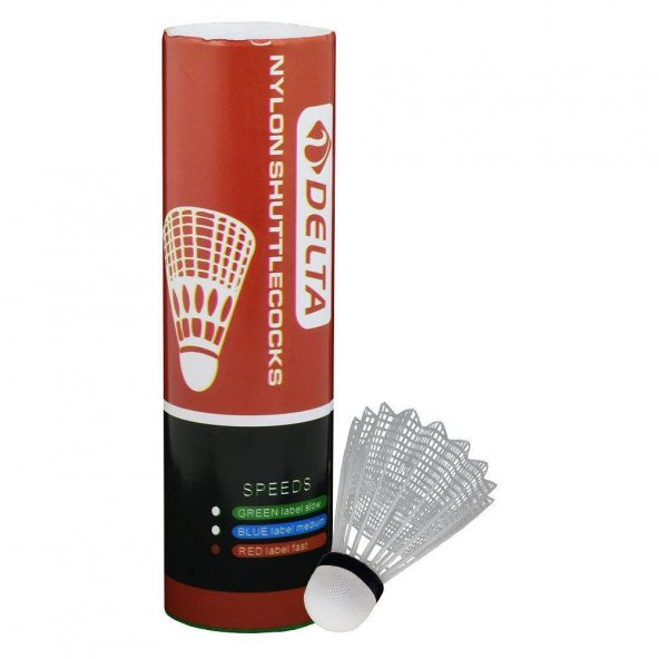 Delta Fast Speed Mantar Başlı 6 Adet Badminton Topu ürün görseli 1