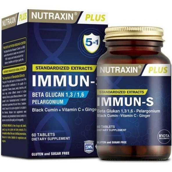 Nutraxin Immun-S 60 Tablet ürün görseli 1