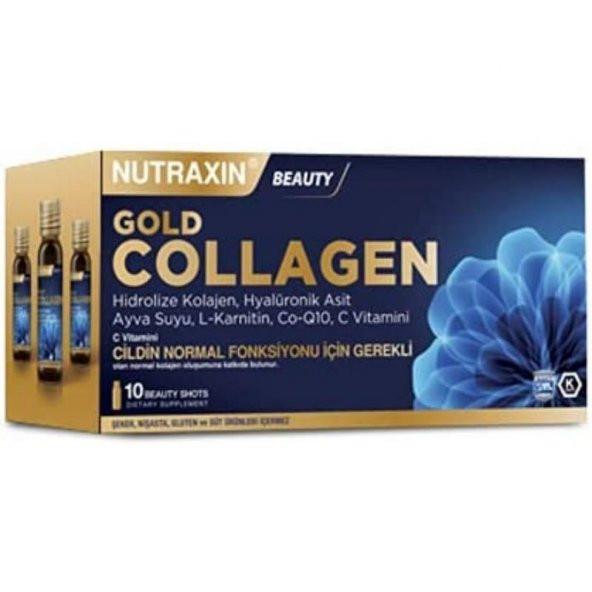 Nutraxin Beauty Gold Kollajen 10 x 50 ml ürün görseli 1