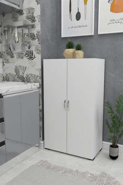 IRMAK MOBİLYA Çok Amaçlı Dolap Mutfak - Banyo - Hol - Ofis - Koridor - Kiler 2 Kapaklı ürün görseli 1
