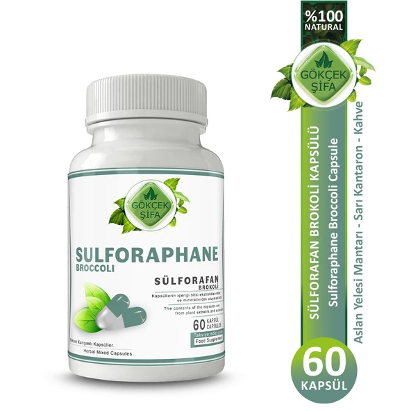 Sülforafan Brokoli Kapsül (SULFORAPHANE BROCCOLİ CAPSULE) 60 Adet ürün görseli 1
