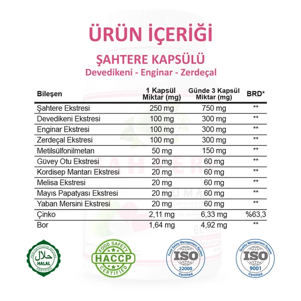 Şahtere Kapsül (FUMARİA CAPSULE) 60 Adet - Resim 3